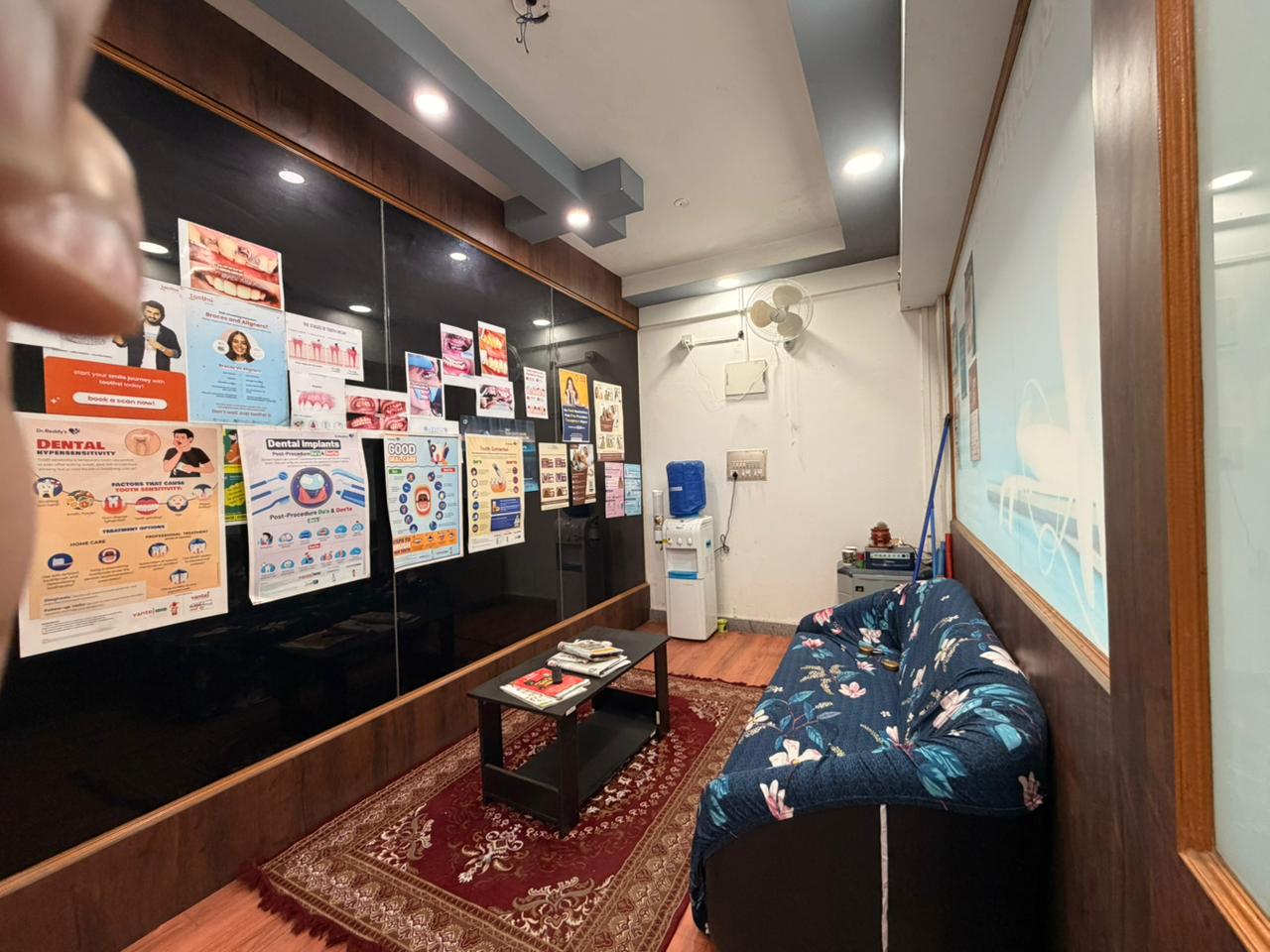 Comfortable patient waiting area